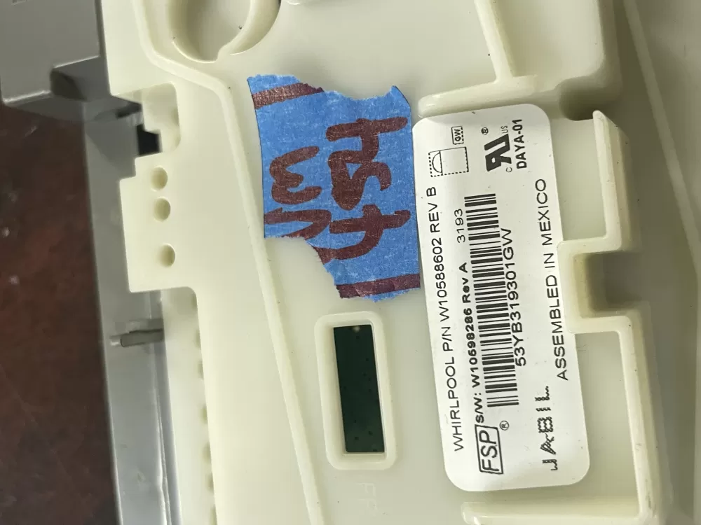 Whirlpool W10598286 Dishwasher Control Board AZ37386 | Wm450