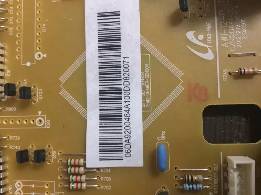 Samsung DA92 00484A DA9200484A Refrigerator Control Board AZ18400 | NR45