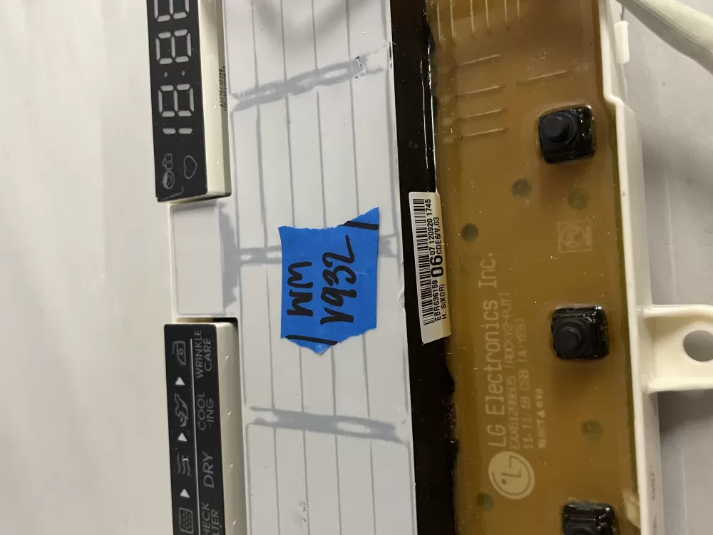 LG EBR63615906 Dryer Control Board AZ210786 | Wmv932