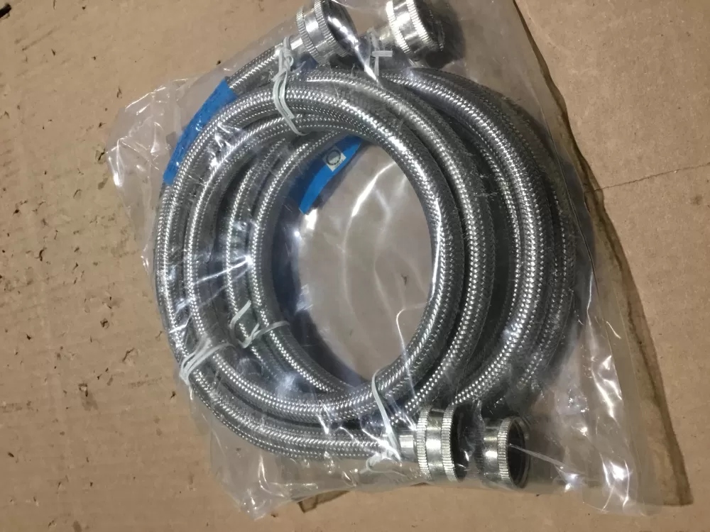 Washer Fill Hose 6-ft Stainless Steel Braided WM-50-186-2 AZ90275 | Sl33