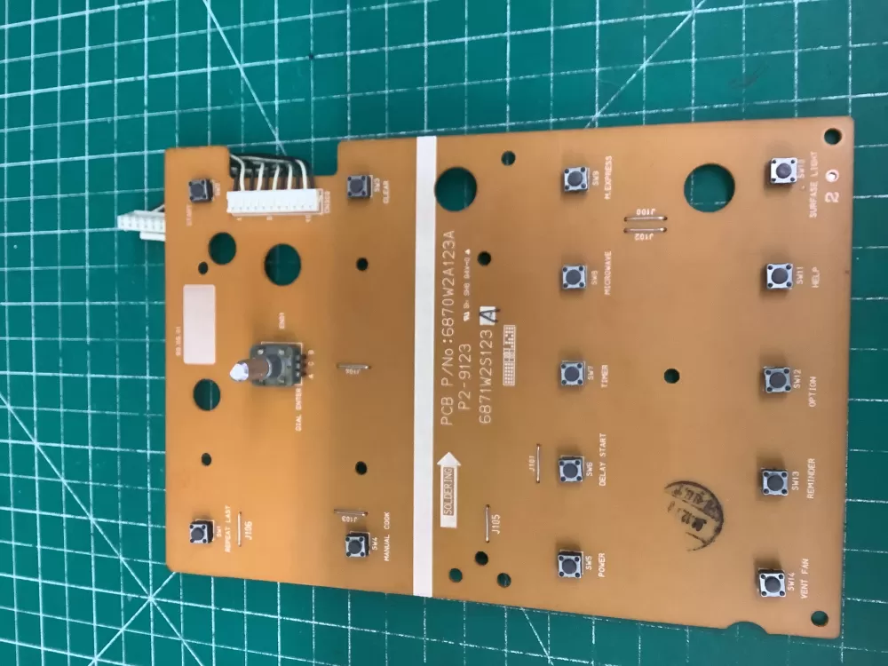 6871W2S123A GE Microwave Board - Control