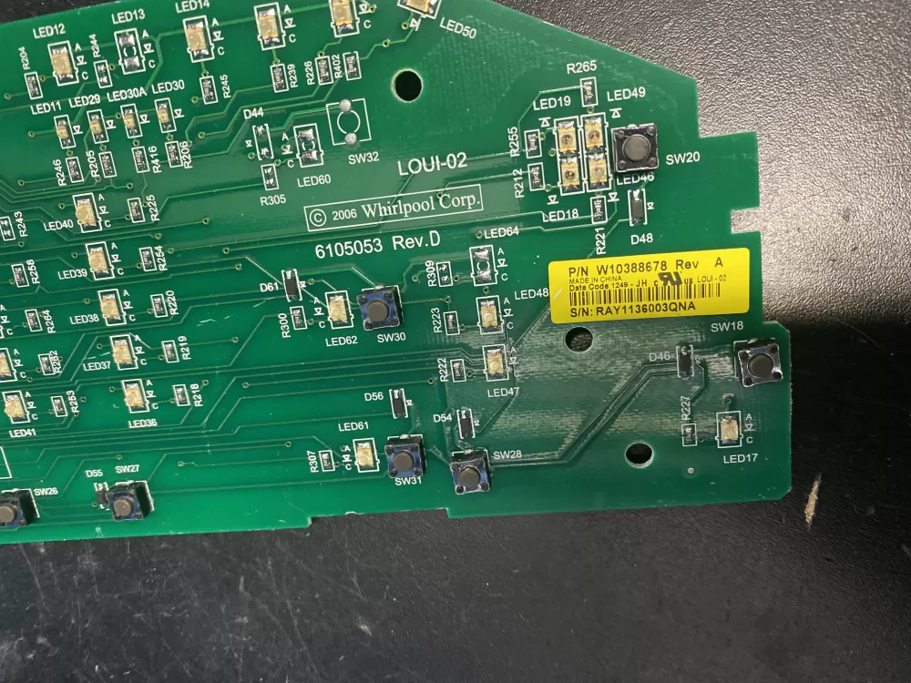 Whirlpool W103388678 WPW10388674 AP6020758 Dryer Control Board AZ12373 | BK1027