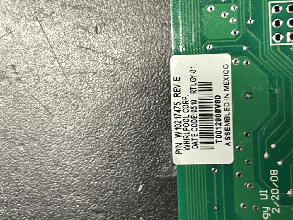 Maytag  KitchenAid  Kenmore  Jenn-Air W10217475 W10319823 WPW10319823 PS11752753 Refrigerator Control Board
