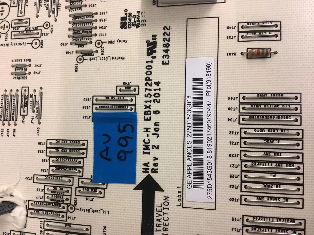 275D1543G018 GE Washer Board - Control