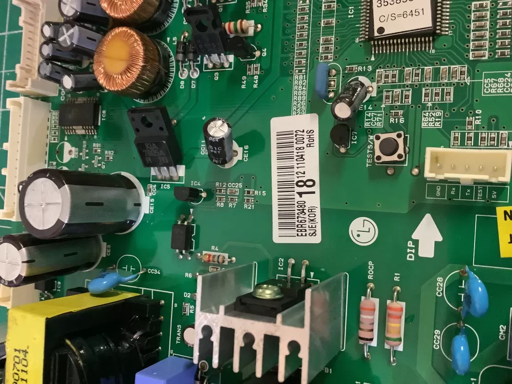 LG EBR67348018 Refrigerator Control Board AZ184795 | NR2671