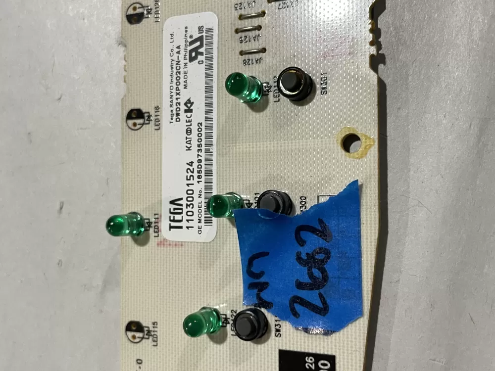 GE 165D9735G002 Dishwasher Control Board / AZ186730 | Wm2682