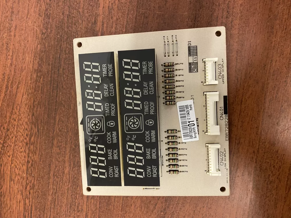 LG EBR72822801 Range Display Control Board