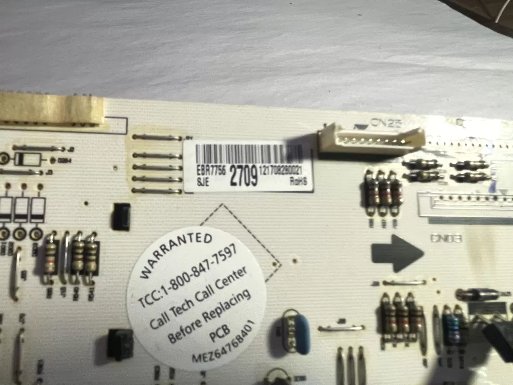 Genuine LG Range Oven Control Board Assy P.N. EBR77562709 AZ196863 | Wmv8879