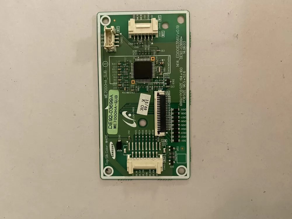 Samsung DE92-03699A Microwave Control Board Panel AZ111159 | BK522