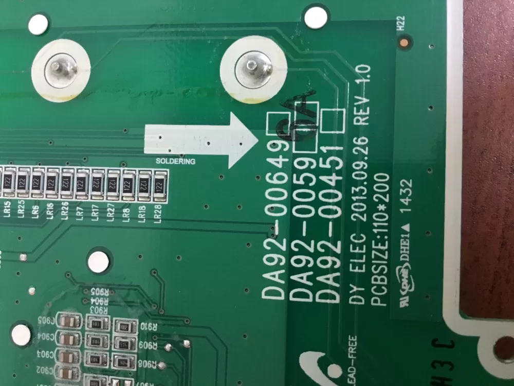 Samsung DA92-00596A Refrigerator Dispenser Control Board AZ31389 | NR1670