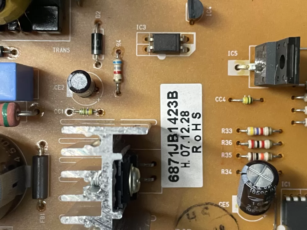 LG Kenmore AP4439541 6871JB1423B Refrigerator Control Board AZ3784 | Wm593