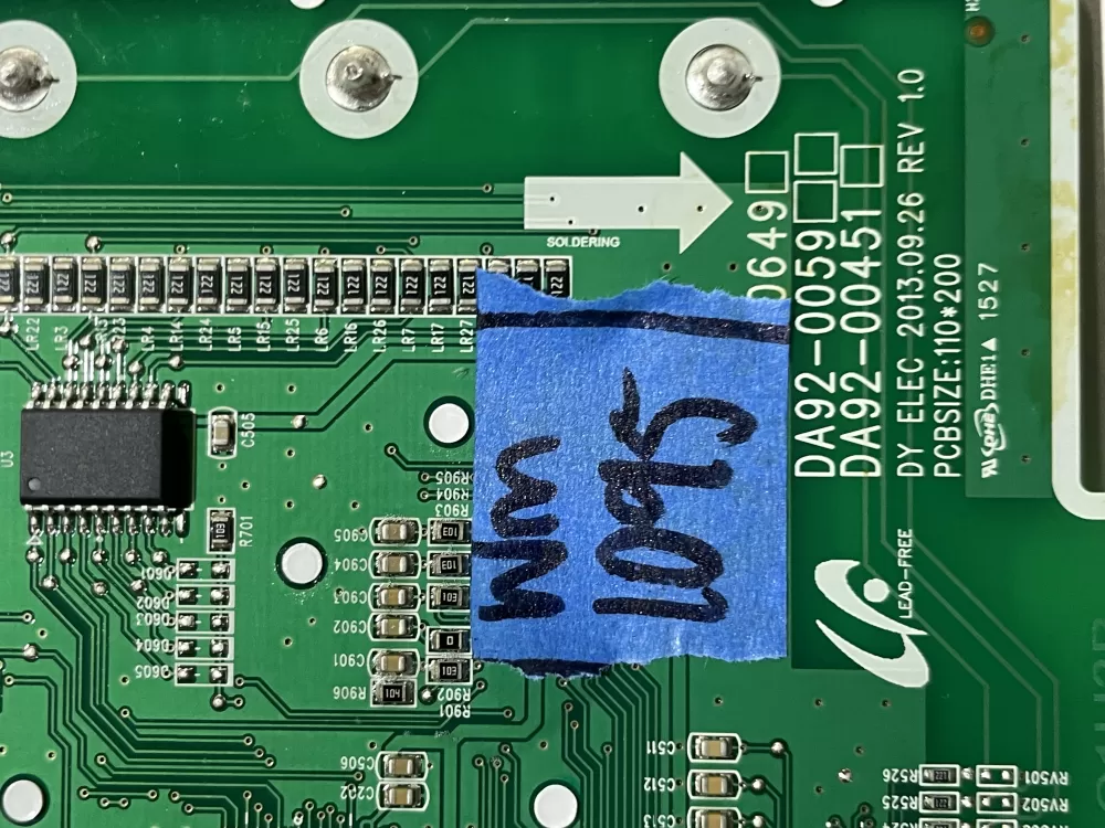 Samsung DA92 00649A Refrigerator Control Board Dispenser AZ135091 | Wm1095