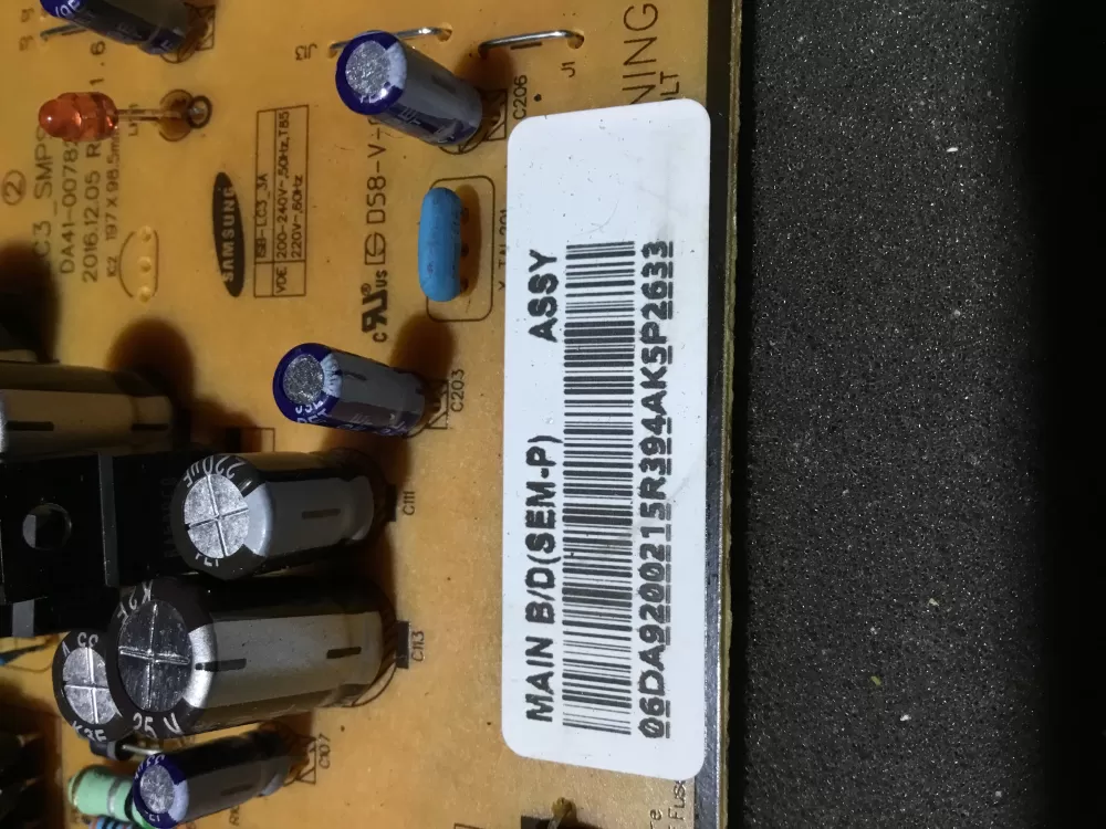 Samsung DA92-00215R Refrigerator Inverter Control Board AZ81262 | NR877