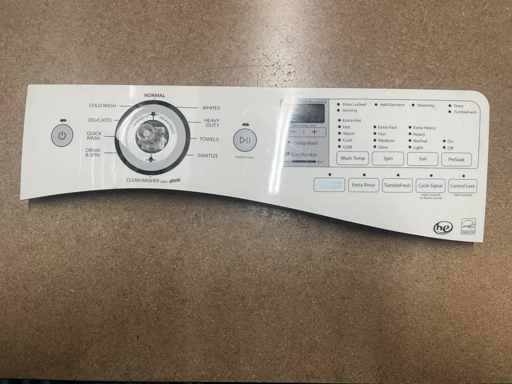 Whirlpool W10433088 Washer Control Board Display