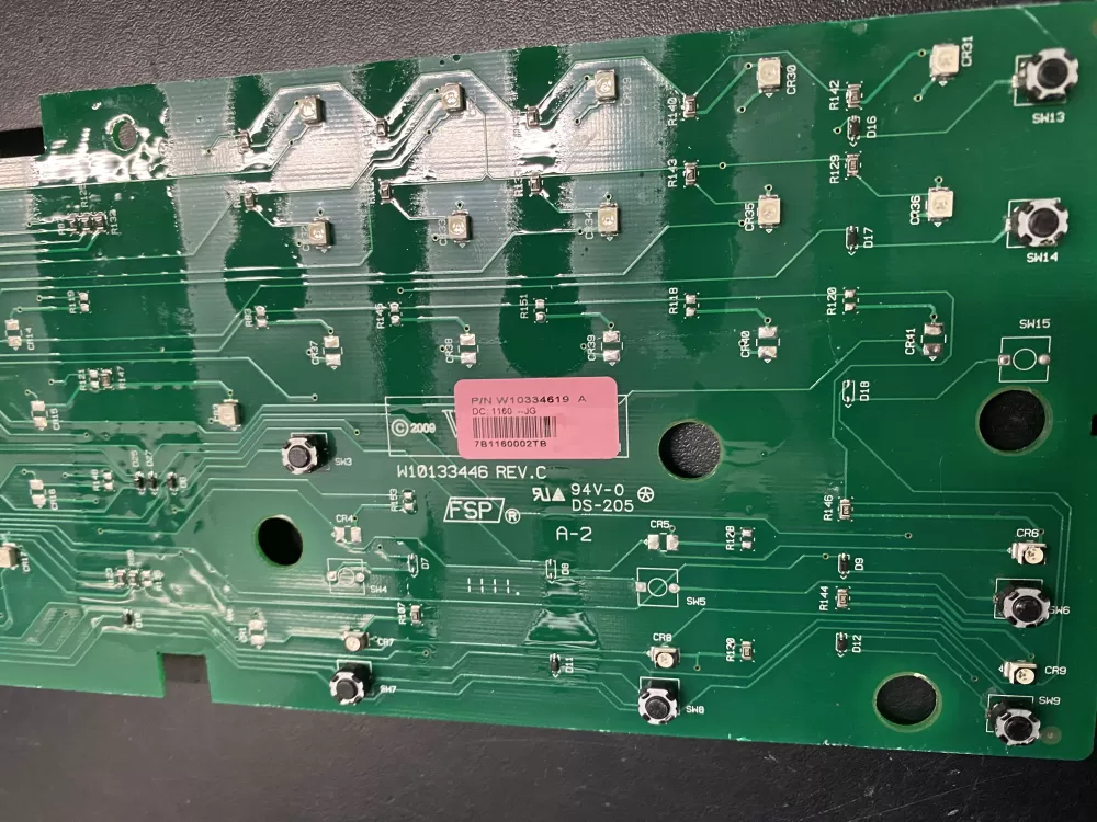 Whirlpool W10334619 Dryer Control Board Interface AZ6584 | BK1433