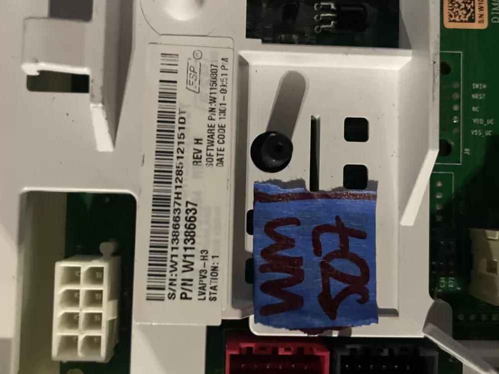 Whirlpool W11386637 W11417466 PS12745506 Washer Control Board AZ38187 | Wm507