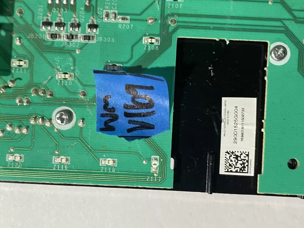 GE 290D1525G004 Washer Control Board AZ192544 | Wmv169