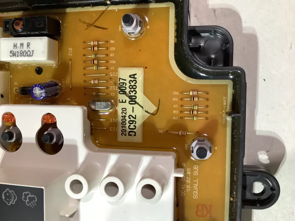 Samsung DC92-00383E DC92-00383A Washer UI Control Board AZ181774 | BG735