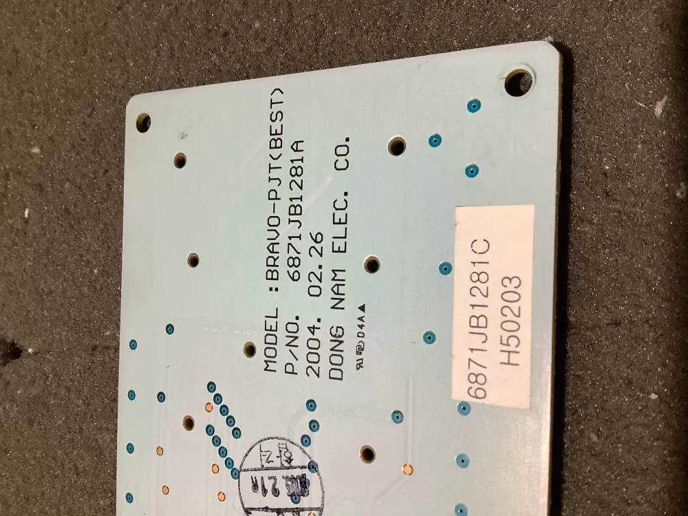 LG 6871JB1281C Refrigerator Control Board Dispenser AZ115472 | NR2148