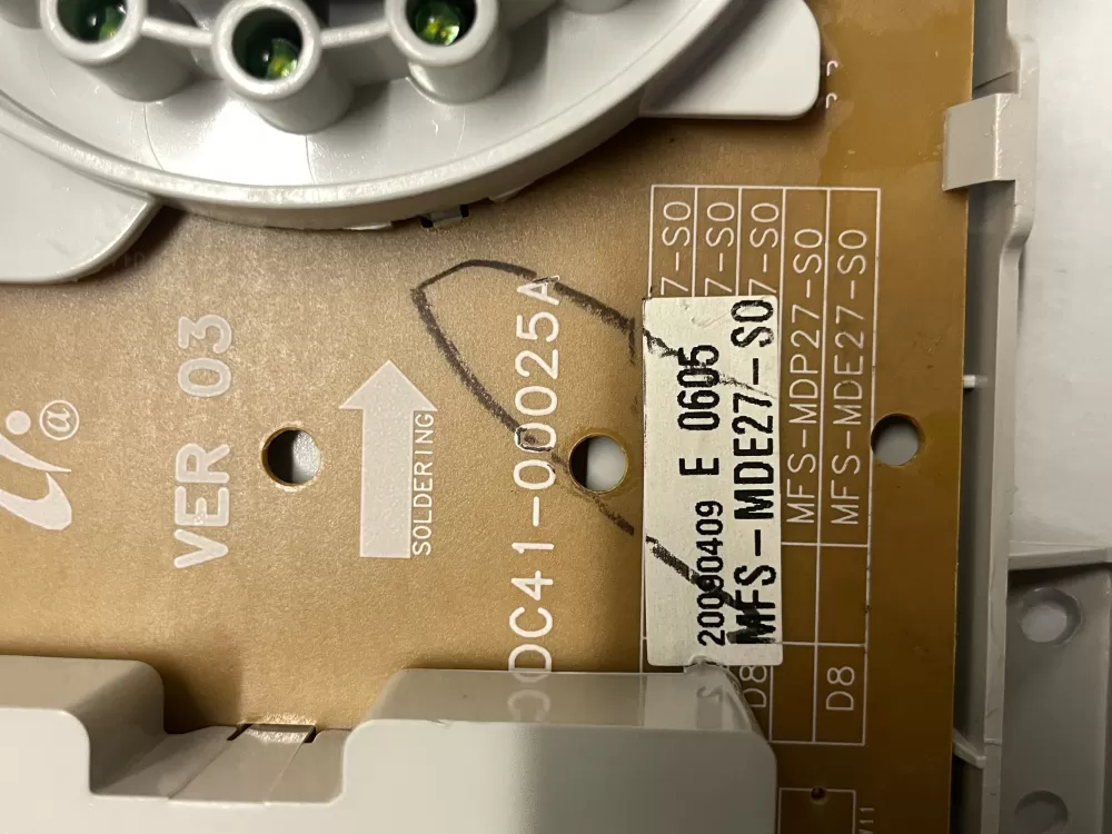 Maytag DC41-00025A DC41-00026A Dryer UI Control Board AZ221651 | Wmv968