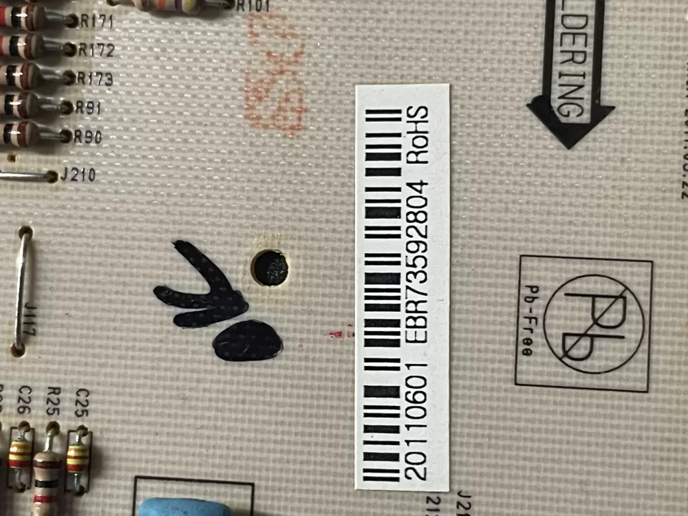 LG EBR73592804 Range Control Board AZ9789 | WMV139