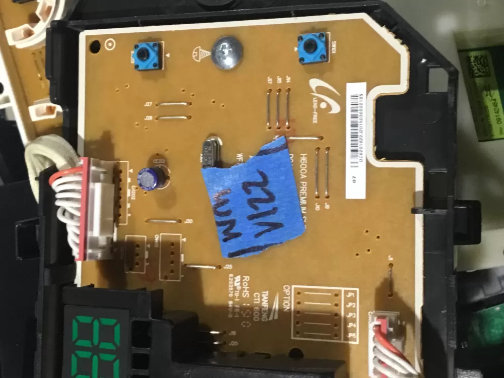 Samsung DC92-01622J DC92-01622 J Washer Control Board