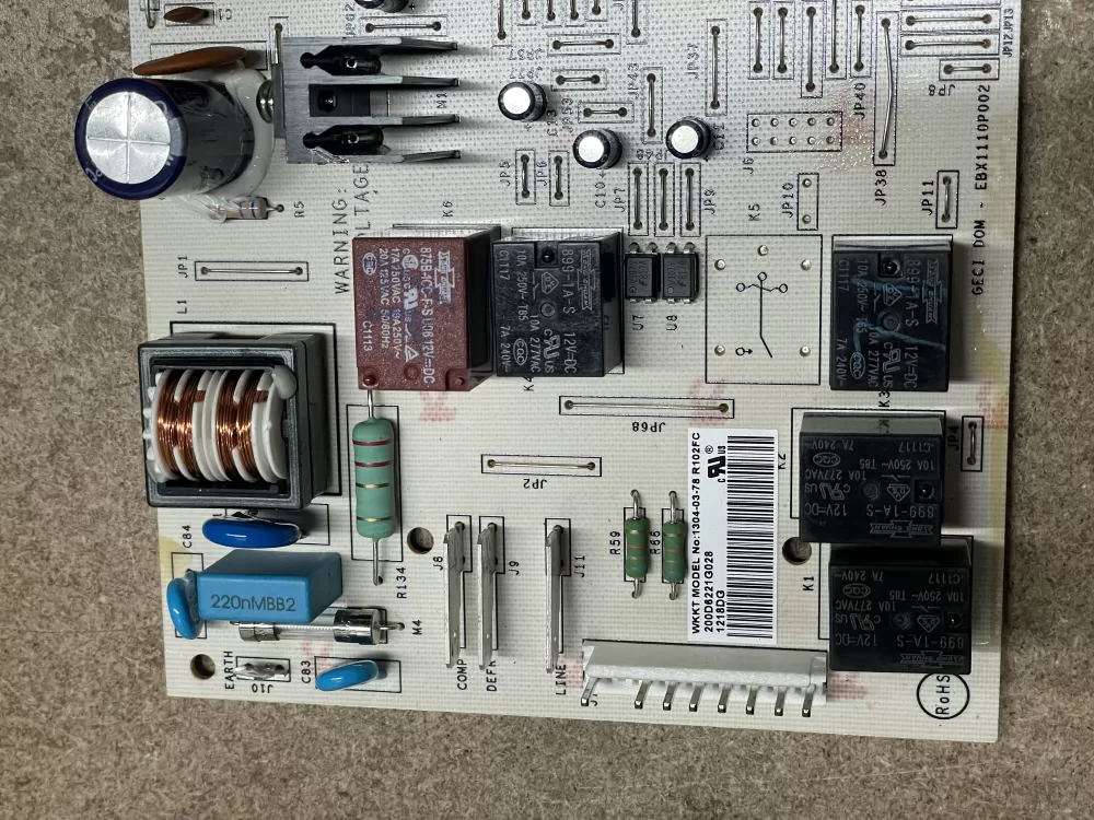 GE 200D6221G028 EBX1110P002 Refrigerator Control Board