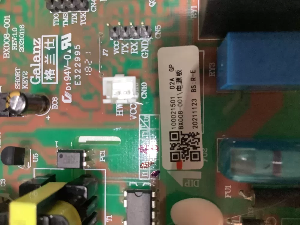  Galanz Refrigerator Control Board 100021501 BX008-001 AZ143788 | ZC2416