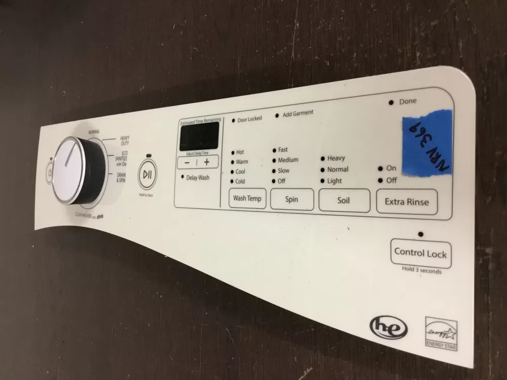 Whirlpool AP6024018 W10433082 W10750475 Washer Control Panel AZ33695 | NRV369