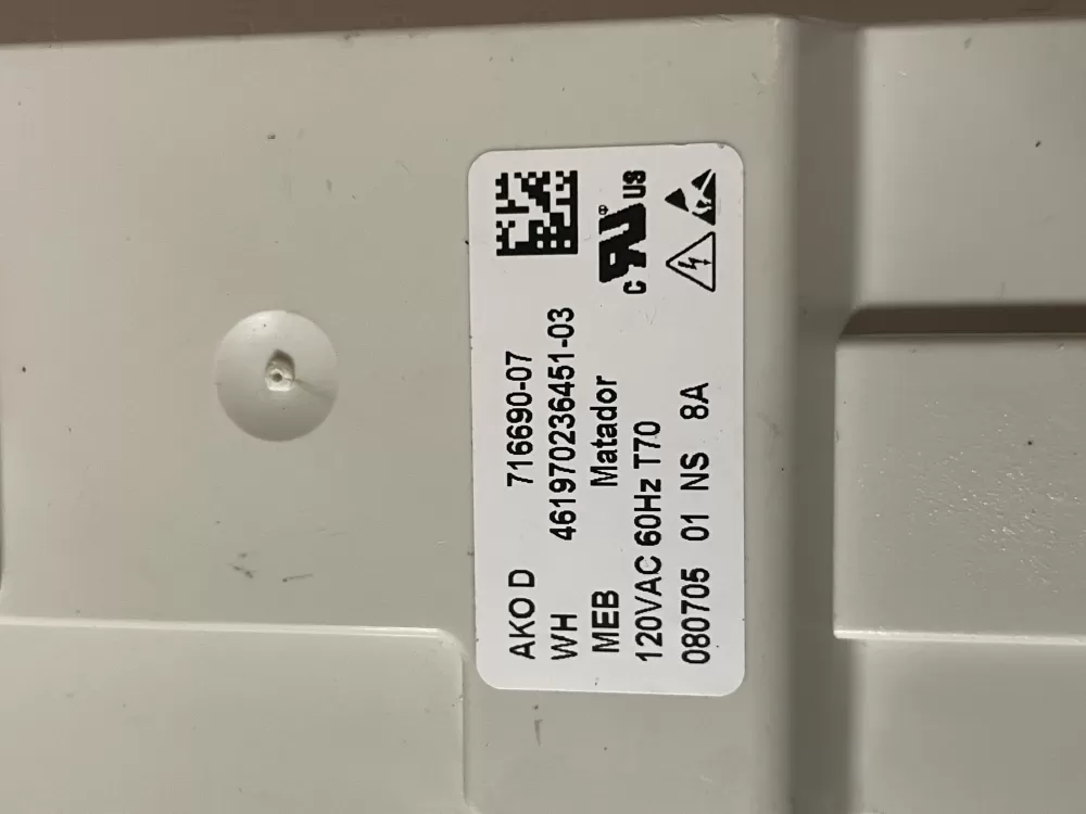 Whirlpool Kenmore 716690 07 Washer Control Board W10156258 AZ48717 | Wm1789