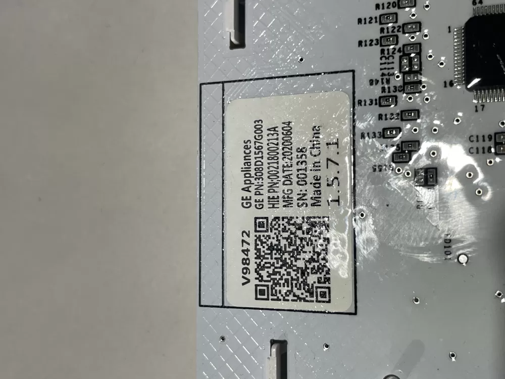 GE 308D1567G003 Washer Control Board AZ111571 | Wm808