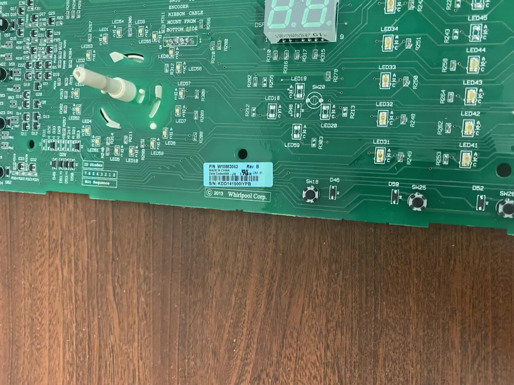 Whirlpool Kenmore W10583043 Washer Control Board Interface AZ41647 | BK1720