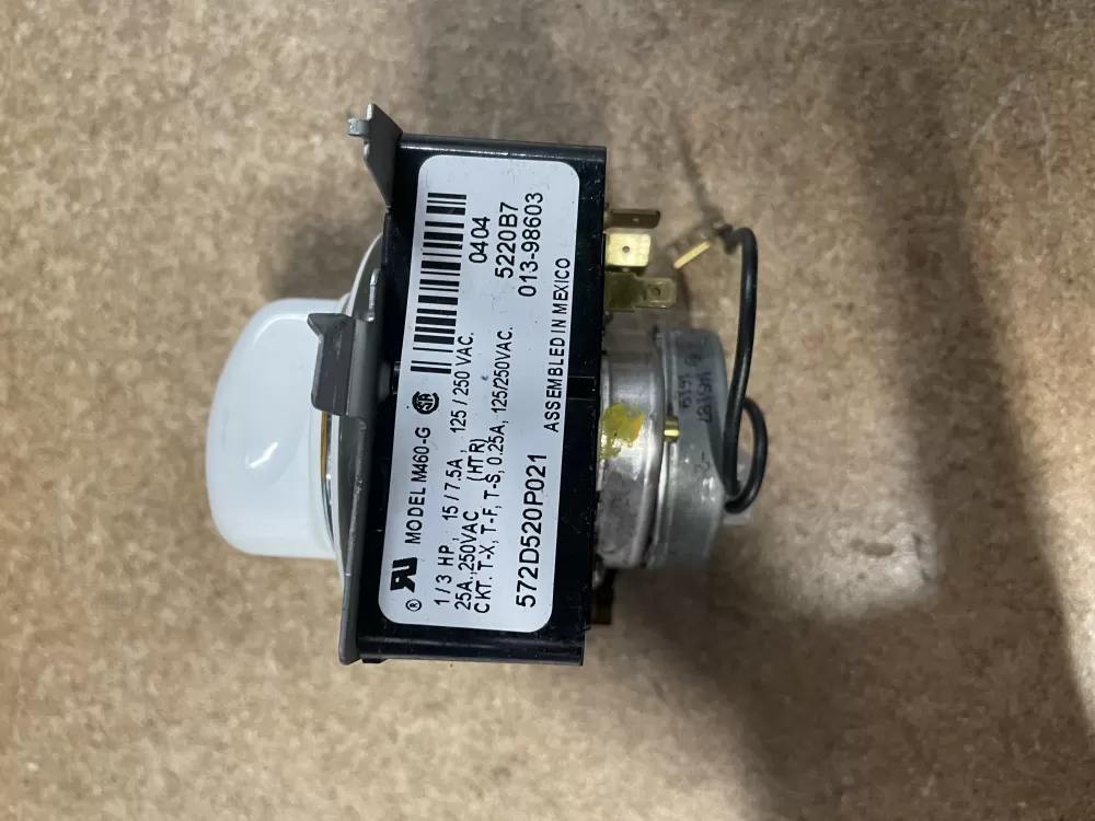 GE 572D520P021 WE4M271 Dryer Timer