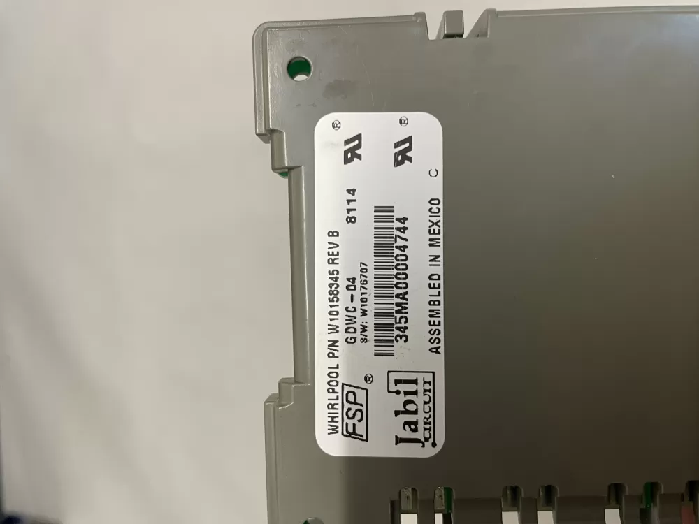 Whirlpool KitchenAid W10056352 Dishwasher Control Board AZ219388 | Wm1310