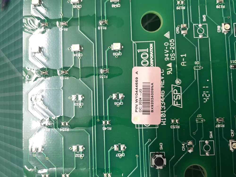 Whirlpool W10444659 W1033446 Washer Control Board Interface AZ211610 | Wmv933
