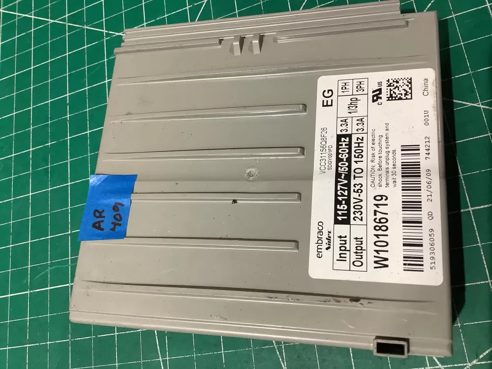 Whirlpool W1089391 Refrigerator Compressor Inverter Control AZ194975 | AR409