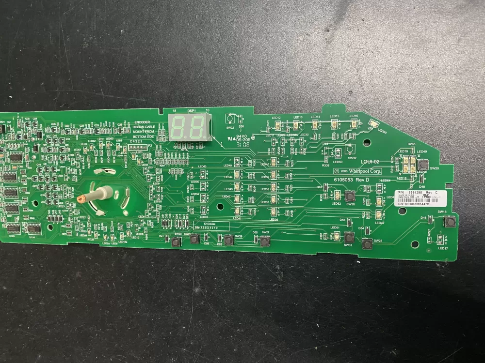 Whirlpool 8564295 User Interface Control Board AZ10824 | BK610