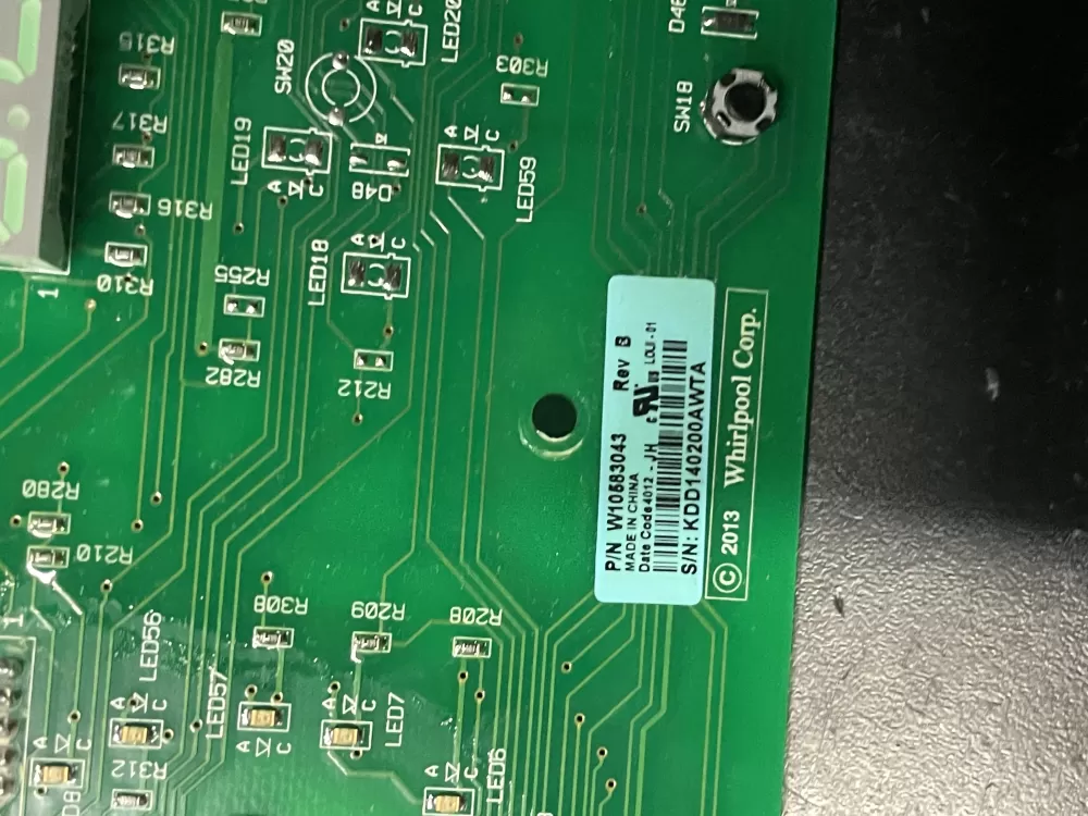 Whirlpool Kenmore W10583043 Washer Control Board Interface AZ23228 | WM922