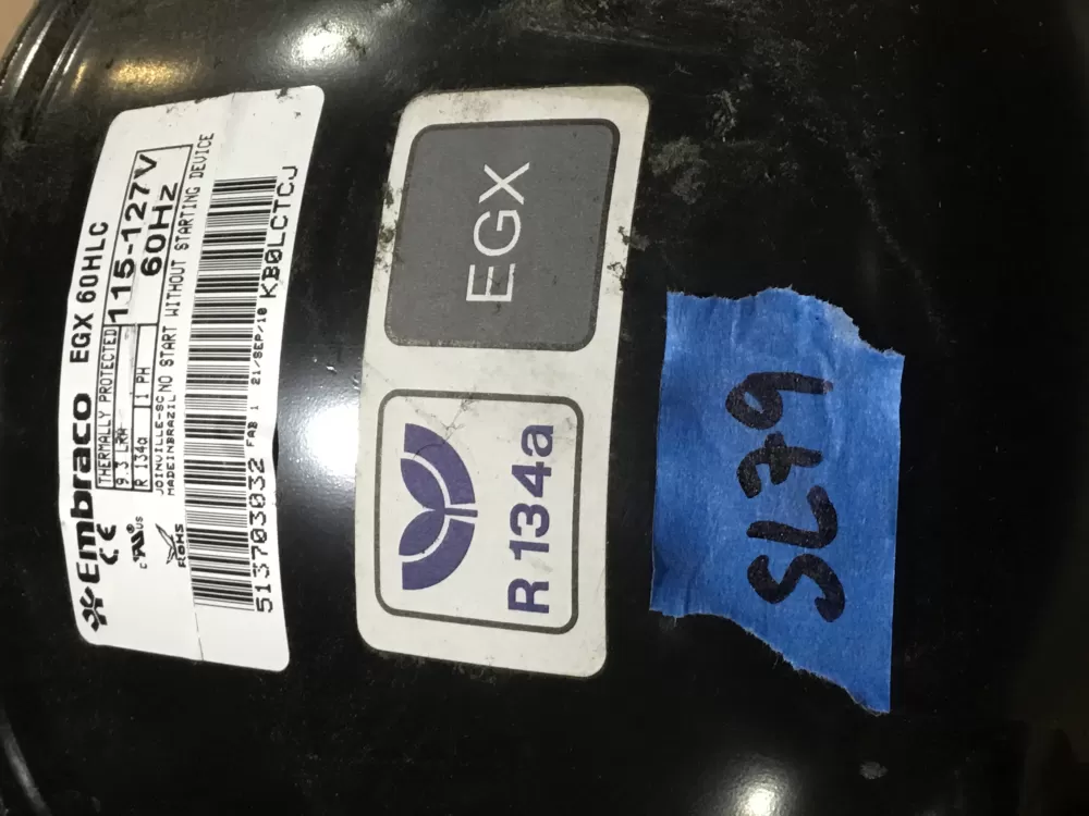 Embraco 513703032 Refrigerator Compressor AZ97382 | Sl79