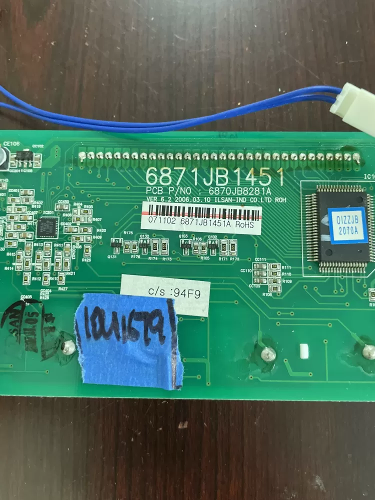 LG Kenmore 6871JB1451C Refrigerator Control Board Dispenser AZ66494 | KM1679