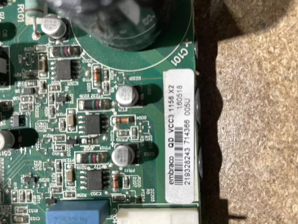 Frigidaire 0193525185 Refrigerator Control Board Circuit AZ75604 | Wm1784