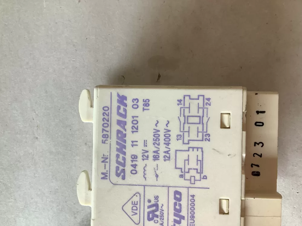 Miele 5870220 Dishwasher Heating Element Relay AZ148949 | SL176