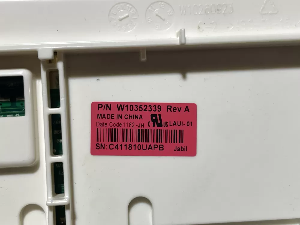Whirlpool W10352339 Washer Control AZ107854 | Wm694