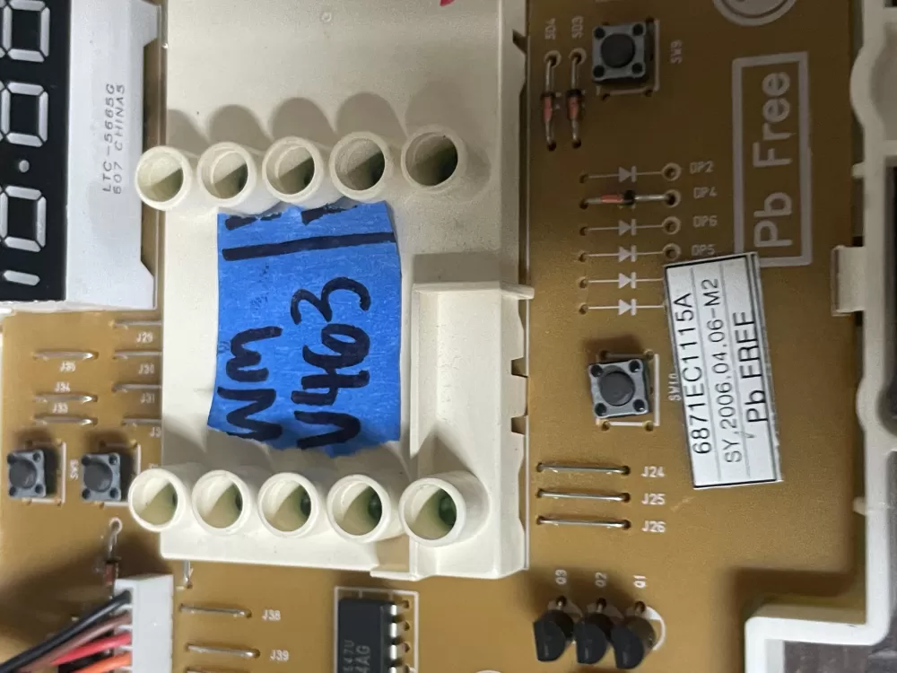 LG 6870EC9129B 6871EC1115A Dryer Control Board AZ50936 | Wmv463