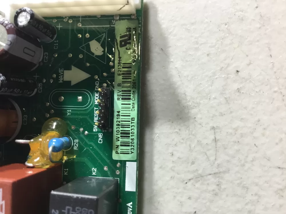 Whirlpool W10392194 Refrigerator Control Board AZ47509 | NR570