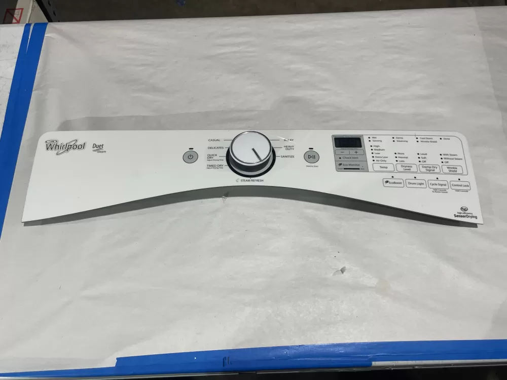 Whirlpool W10800226 W11126011 PS12114442 Dryer Control Panel