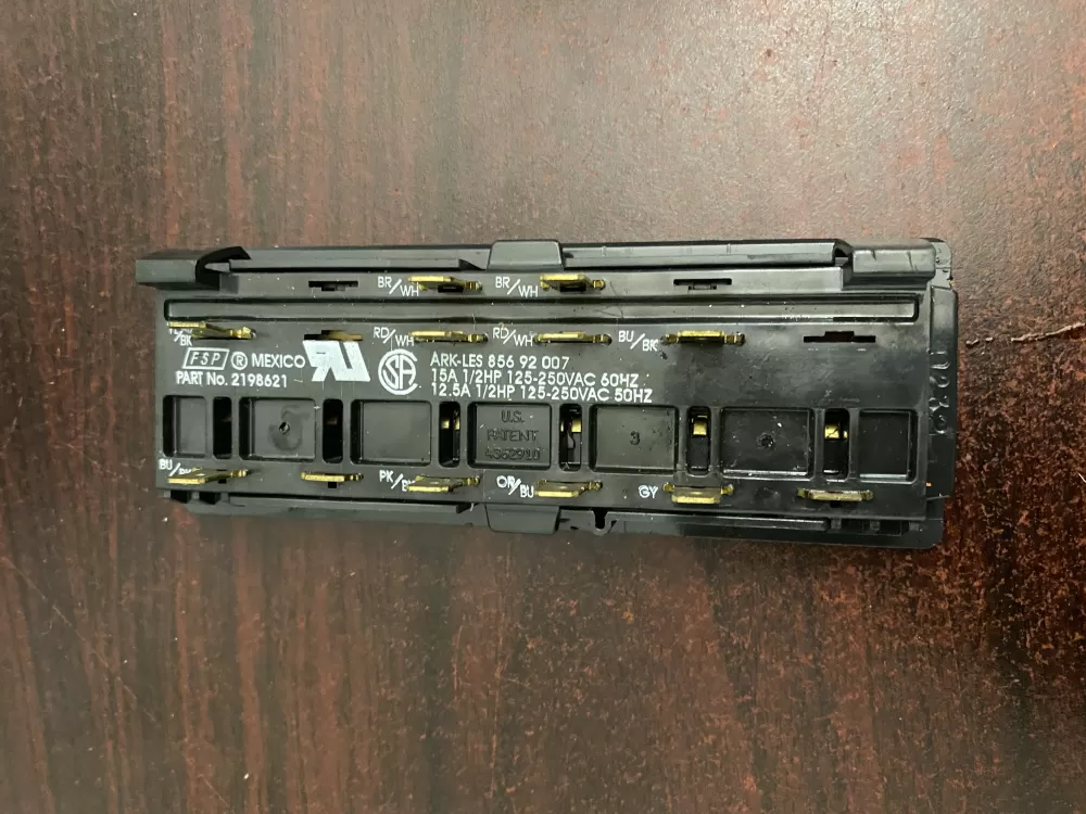 Whirlpool Maytag 2198621 Refrigerator Control Board Dispenser AZ37345 | BK168