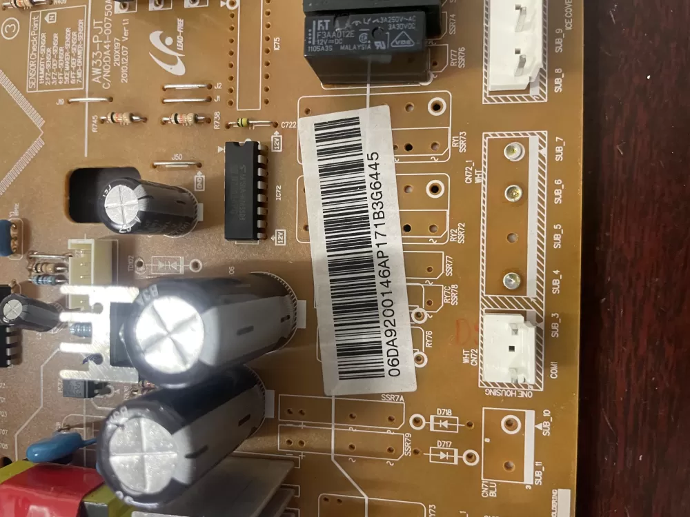 Samsung DA92 00146A Refrigerator Control Board AZ52234 | KM1901