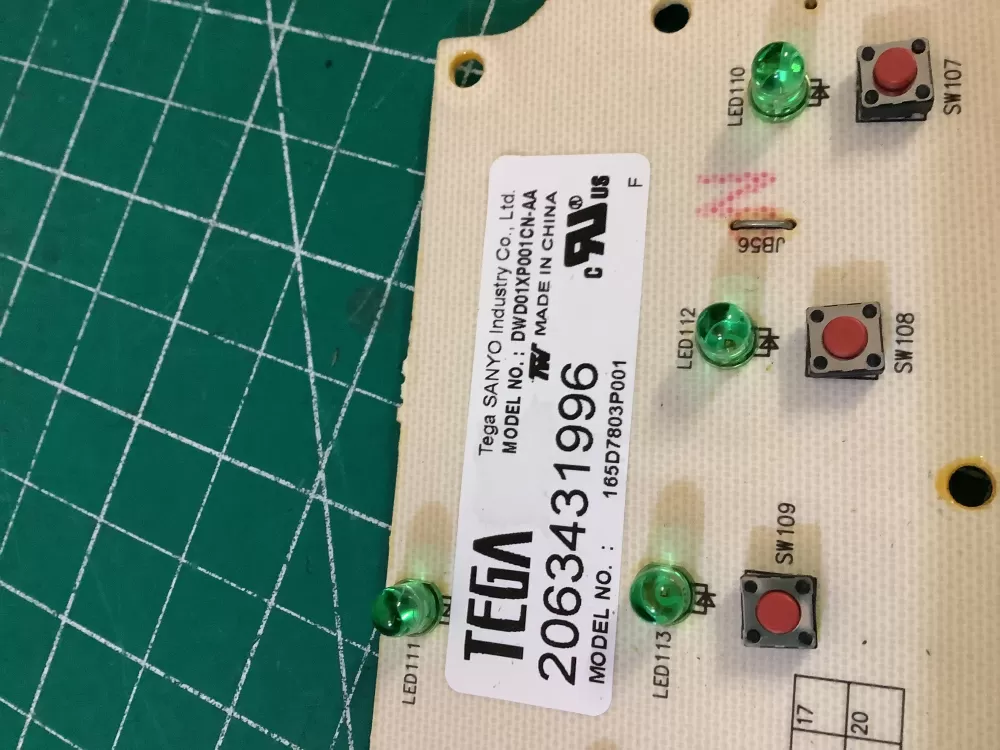 GE 165D7803P001 WD21X10378 Dishwasher Control Board AZ187555 | NR2750