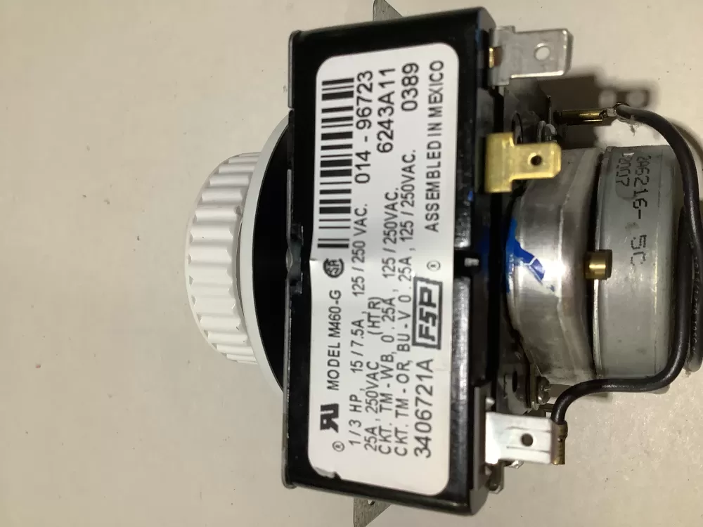 Whirlpool 3406721A AP3097855 3406721 WE04X10051 Dryer Timer  AZ143945 | ZC2421